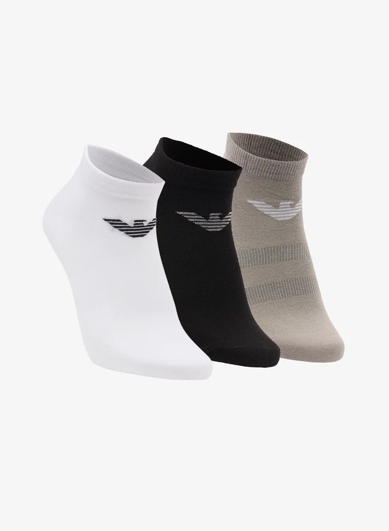 3 Pack Of Logo Ankle Socks
